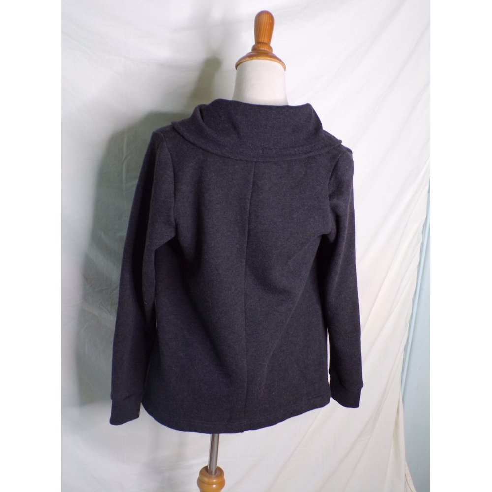 ZELLA Wrap Sweatshirt Jacket Gray Large NEW - Picture 8 of 9